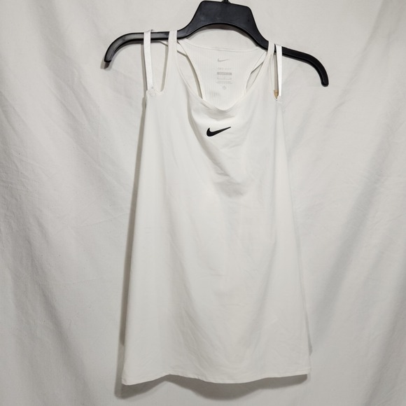 Nike Dri-Fit Slim Fit Strappy Tank Top - DD8761-100 Size‎ XL White - Picture 1 of 7